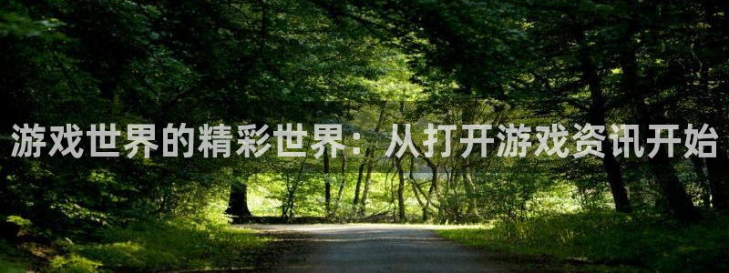 星欧娱乐平台负责人：游戏世界的精彩世界：从打开游戏资讯开始